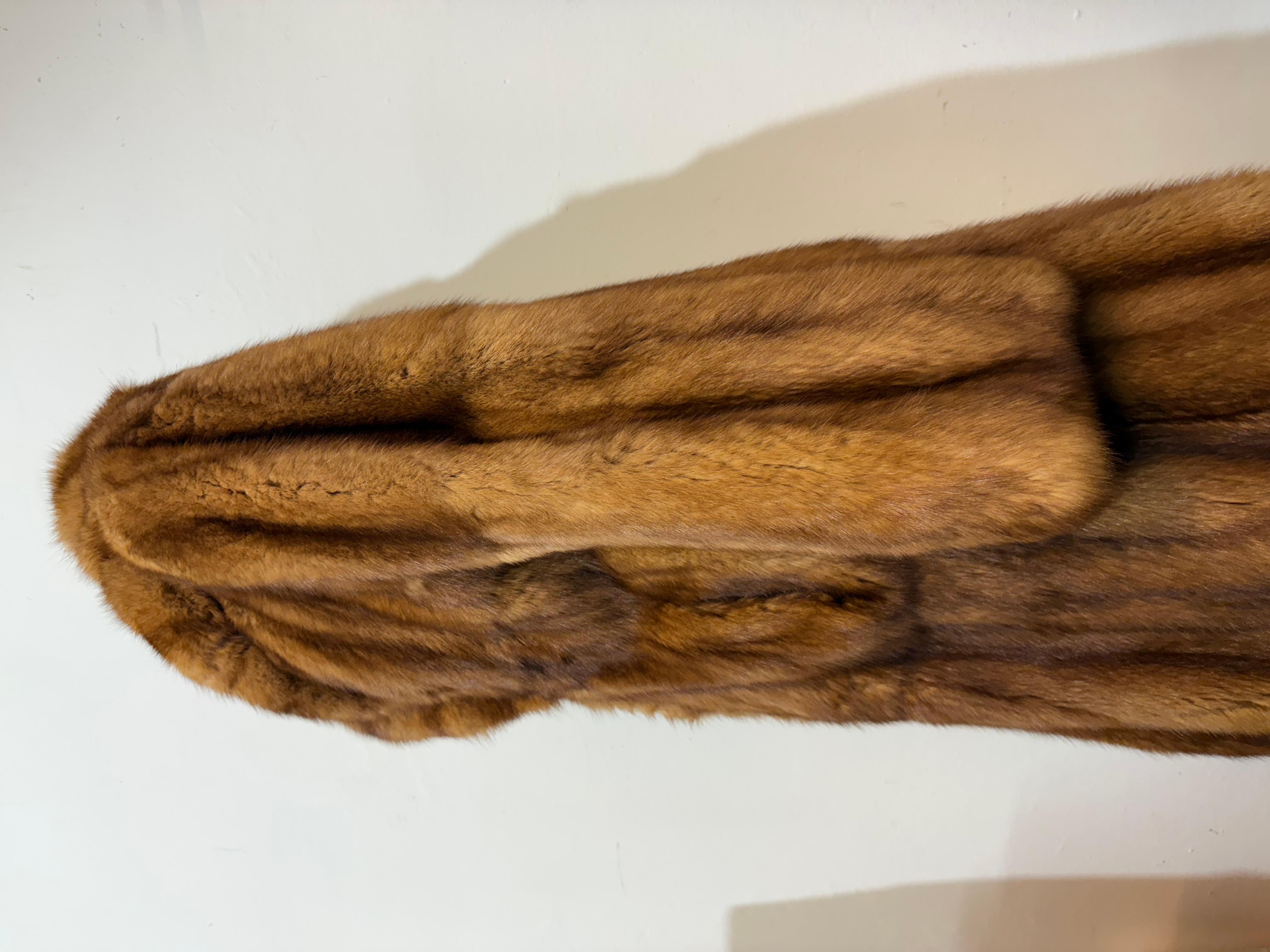 Artisanal Glalcé Sable Zibeline Long Fur Coat M 3