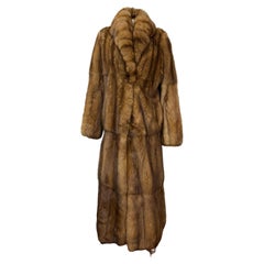 Artisanal Glalcé Sable Zibeline Long Fur Coat M