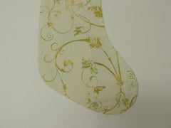 Artisanal Green Holiday Gift Stocking Double-Sided