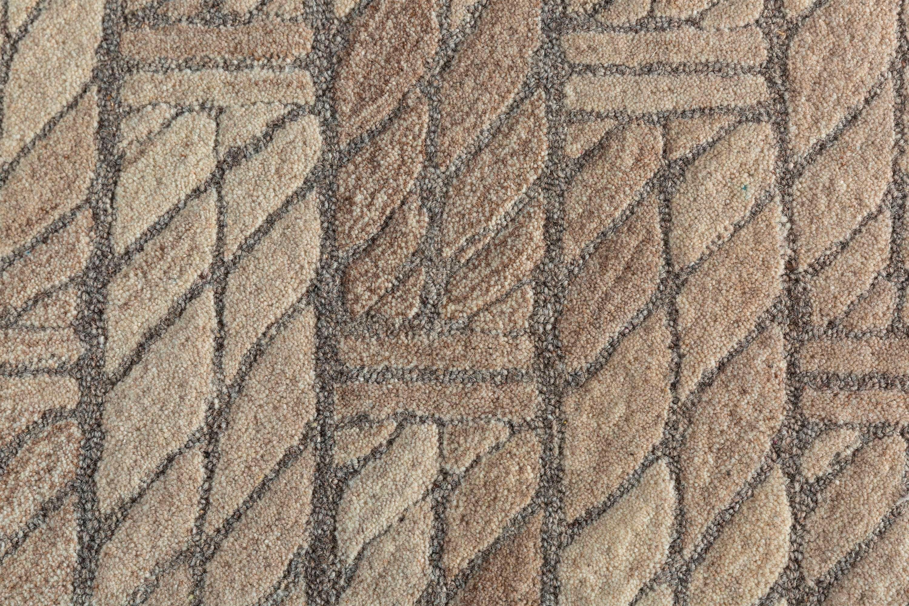 Alfombra Tejida a Mano Incepciones Artesanales Beige Natural y Champiñón Natural 240X300 cm Indio en venta