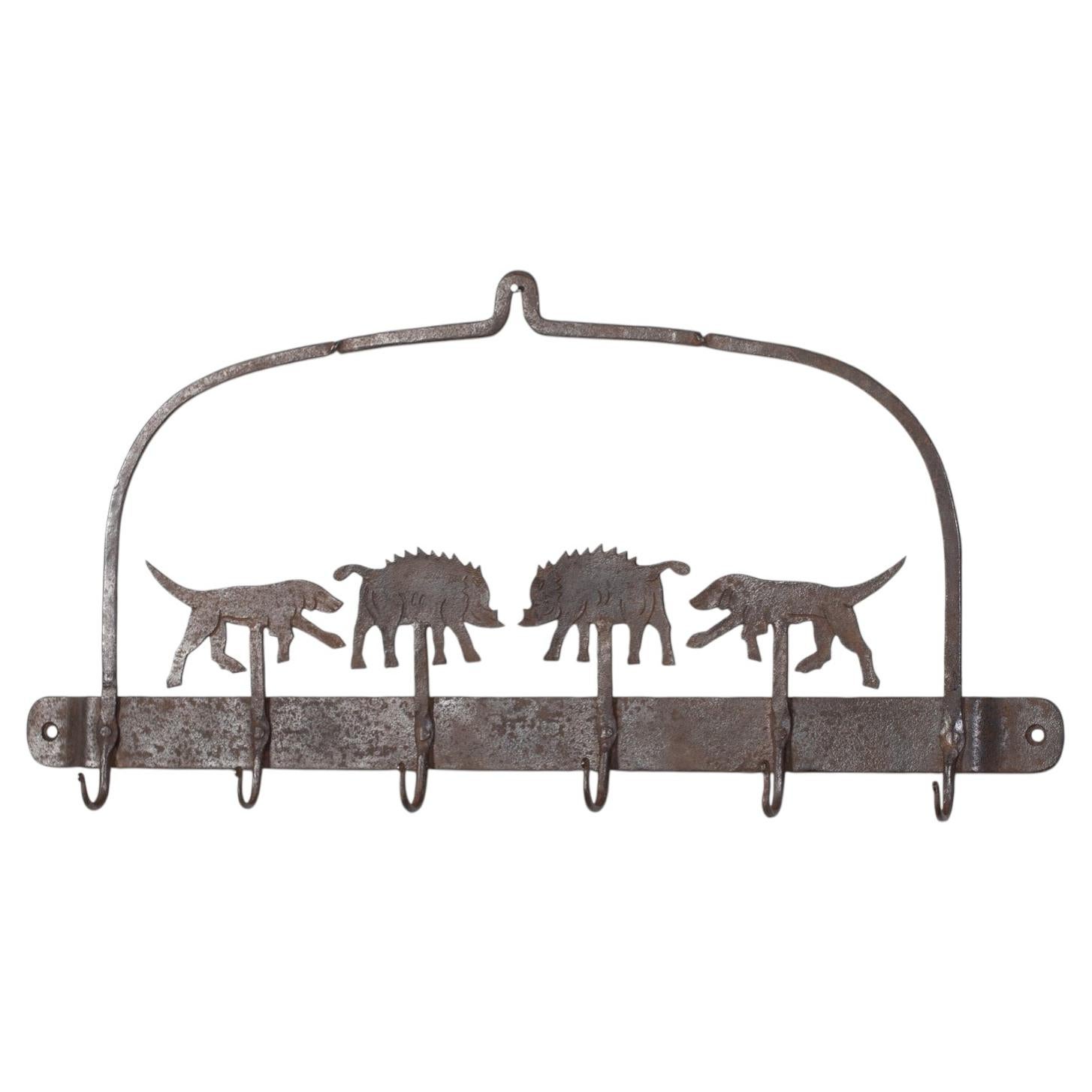 Artisanal Iron Kitchen Hooks, English Mid 20th Century