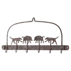Artisanal Iron Kitchen Hooks, English Mid 20th Century