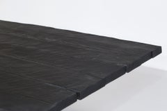 Mesa de comedor grande artesanal de Vincent Vincent Modelo 80/20 en madera quemada