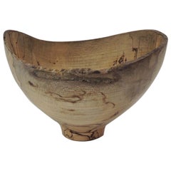 Artisanal Mid-Century Modern Handcrafted Bamboo Decorative Bowl