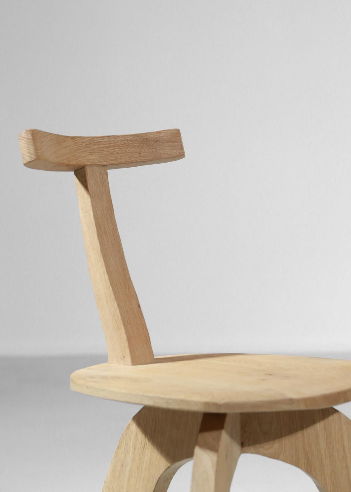 Artisanal Modern 80/20 Oak or Sycamore Chair Erstellt von Vincent Vincent im Angebot 7