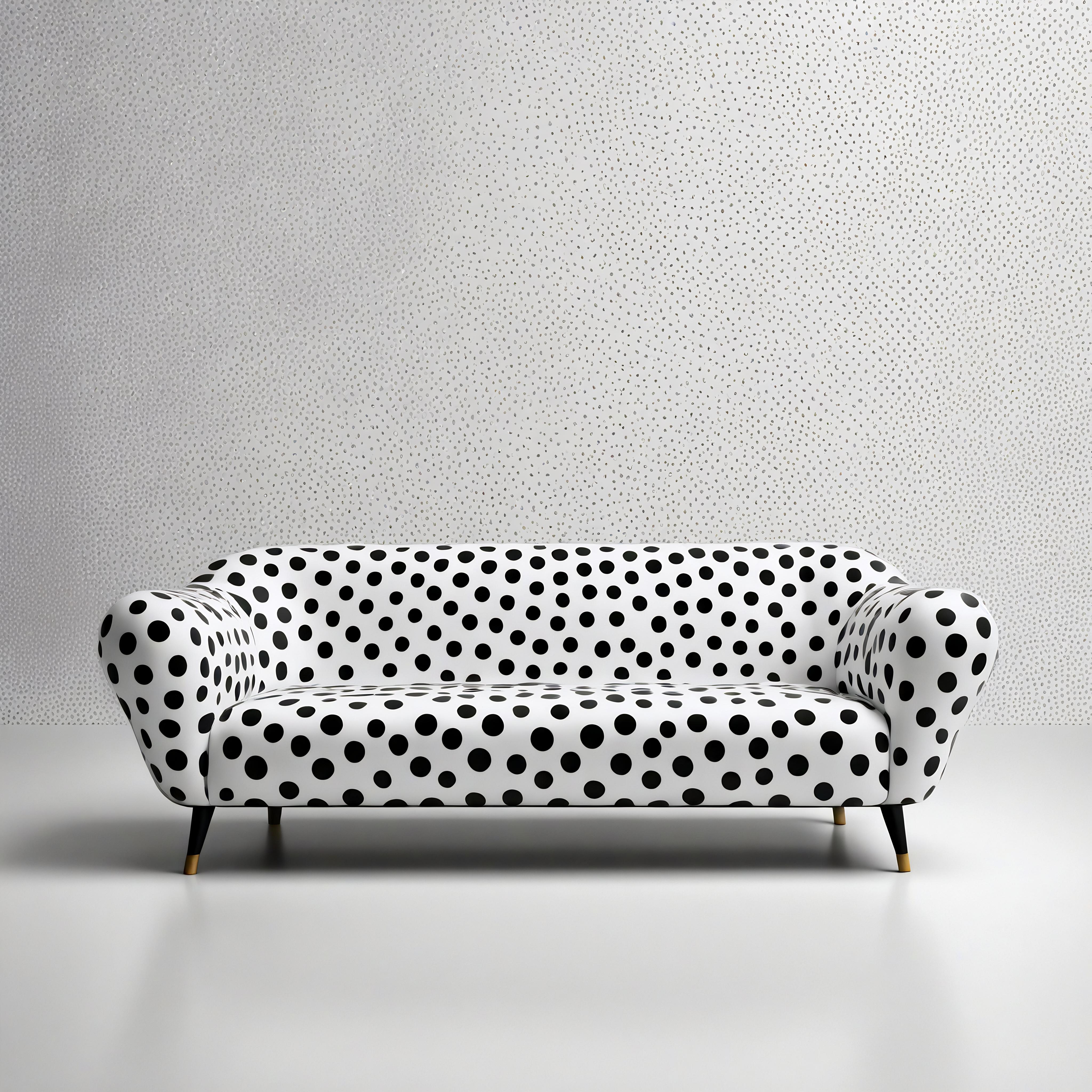 
Adéntrate en un mundo de expresión artística con nuestro sofá de lunares inspirado en Yayoi Kusama. Inspirado en el espíritu vanguardista de los célebres diseños de Kusama, este sofá hecho a mano es una obra maestra visual que presenta un llamativo