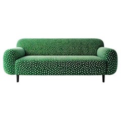 Artisanal Polkadot Green 3 Seater Sofa
