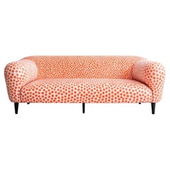 Artisanal Polkadot Peach 3 Seater Sofa