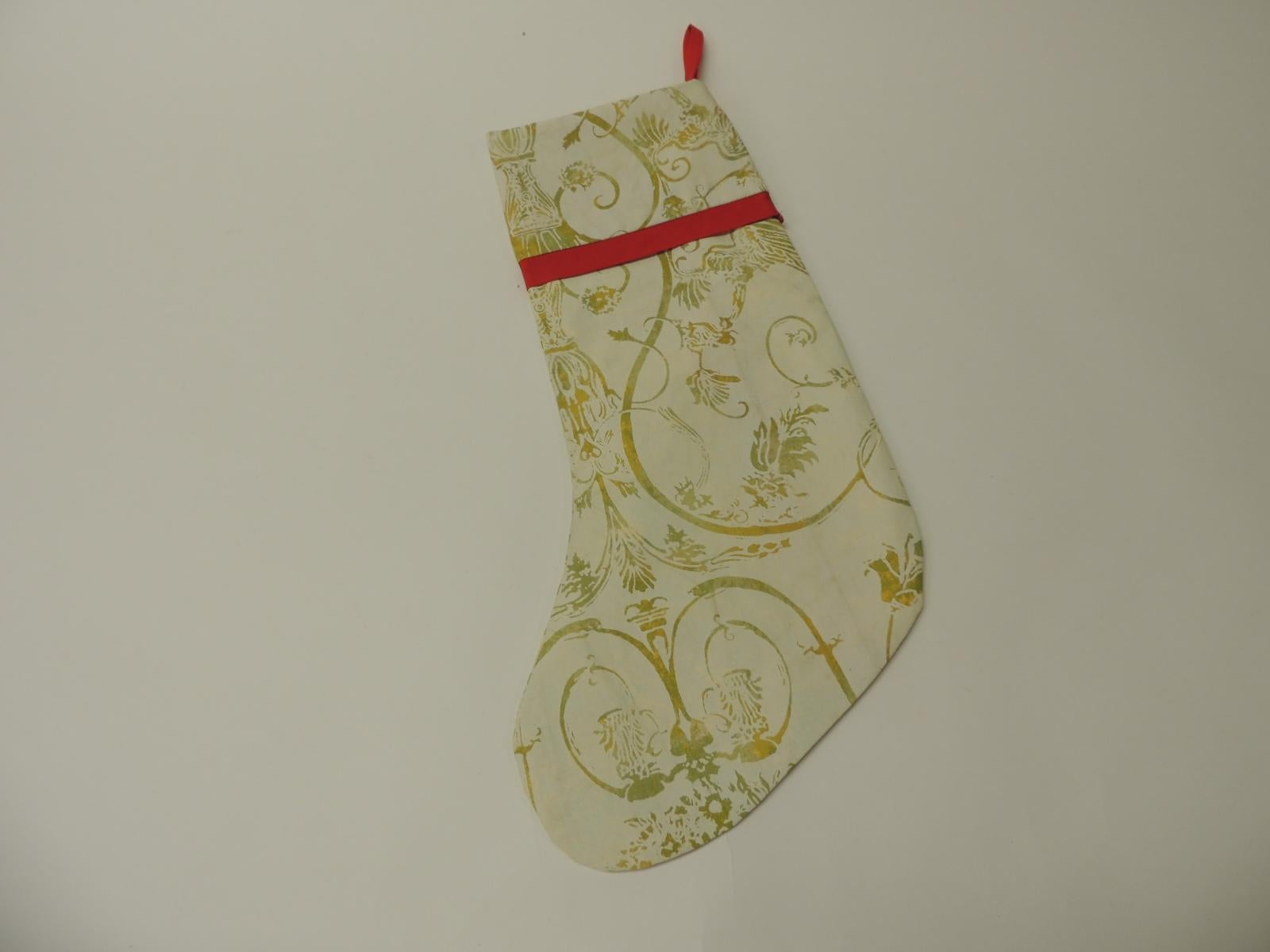 American Artisanal Red Holiday Gift Stocking Double-Sided