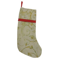 Artisanal Red Holiday Gift Stocking Double-Sided