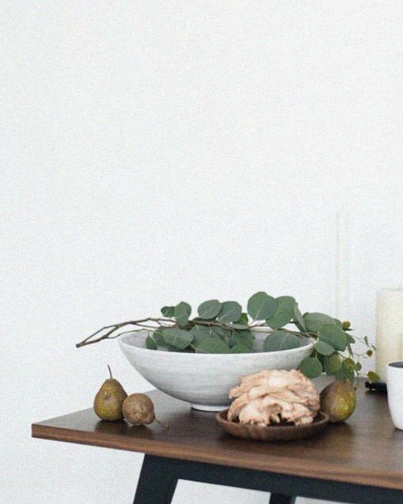 Mexican Artisanal Solid White Marble Minimalist Bowl, Wide, in Stock For Sale