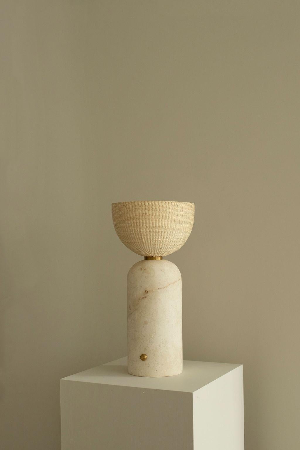 Artisanal Tamo Low Table Lamp  In New Condition For Sale In Mexico City, MX