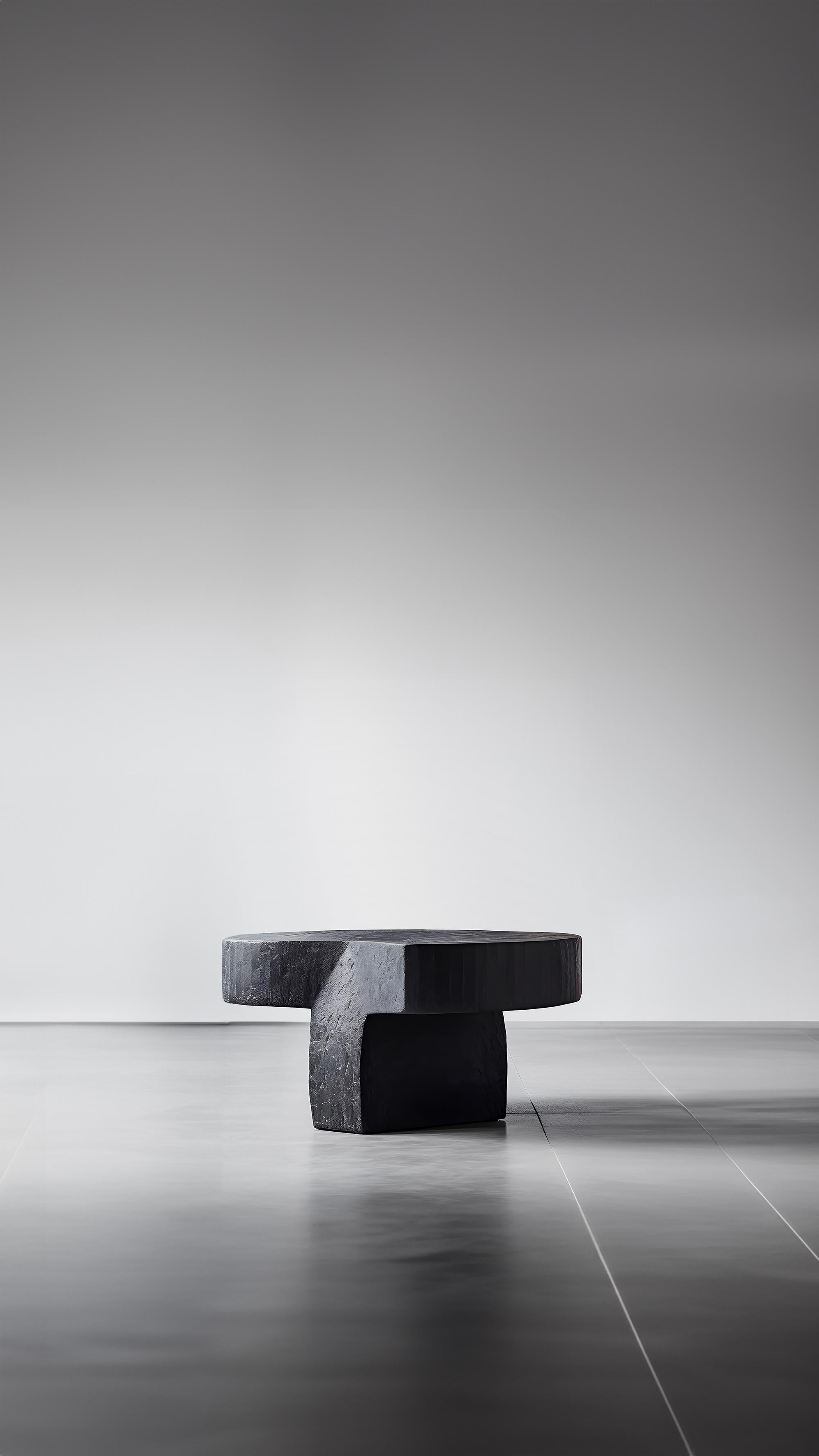 Mexican Artisanal Unseen Force #8 Joel Escalona's Crafted Oak Table, Elegance & Form For Sale