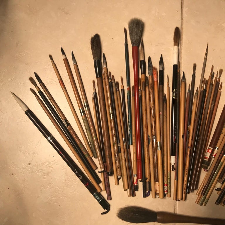 Artisan's Cache 75 Old Chinese and Japanese Paint Calligraphy Bamboo
