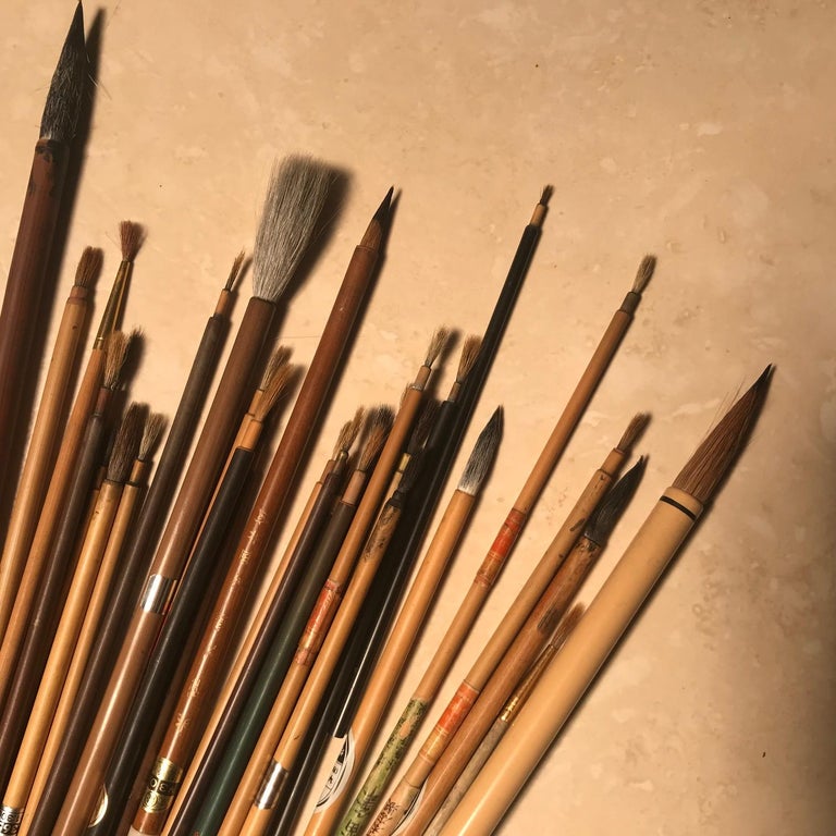 Artisan's Cache 75 Old Chinese and Japanese Paint Calligraphy Bamboo