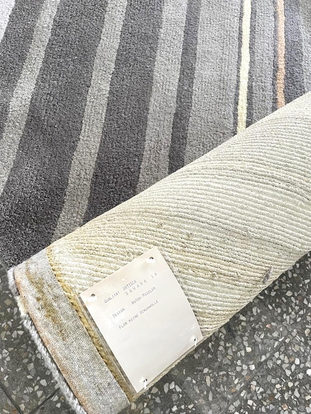 Late 20th Century Artisca Vermont Hand Tufted Rug by Anton Moseler, France 1990s For Sale