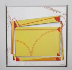 Artist Abelardo Zaluar, Geometric Abstract Painting