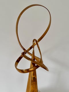 Artist Bill Keating "Unique" Large Bronze Kinetic Sculpture titled "Images" 1992