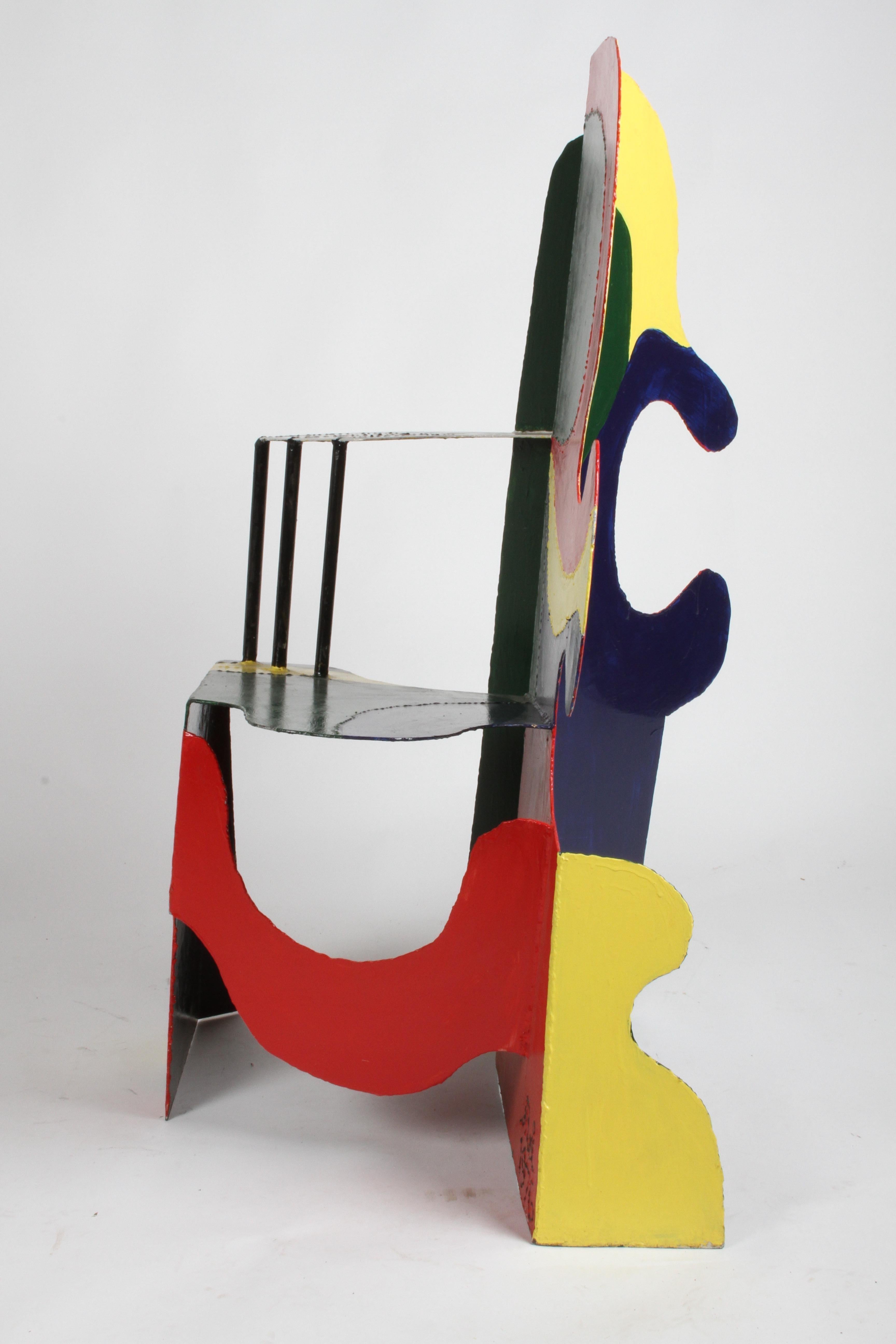 Artist Brother Mel Meyer's Homage to Alexander Calder 11/11/76 Chair Sculpture For Sale 8