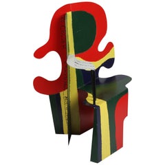 Artist Brother Mel Meyer's Homage to Alexander Calder 11/11/76 Chair Sculpture