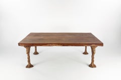 Artist Collaboration Bronze Dining Table by Jean Bilquin for P. Tendercool