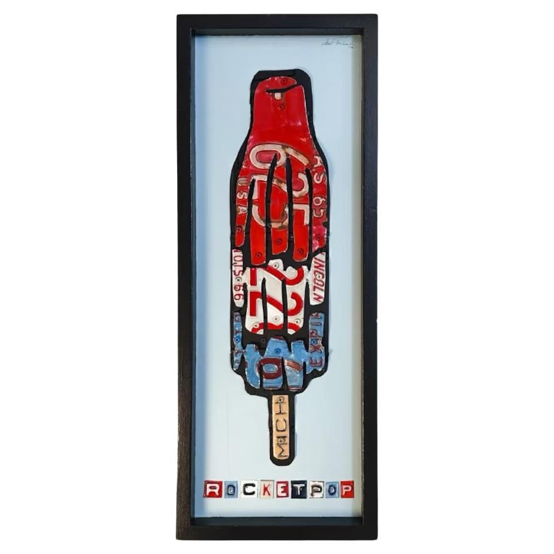 Artista Derek Christensen Targa originale Popscicle Pop Art, Firmato