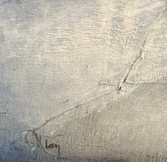 Textured Canvas Painting by Diane Petry, Contemporary, Belgium, 24"x24" Framed