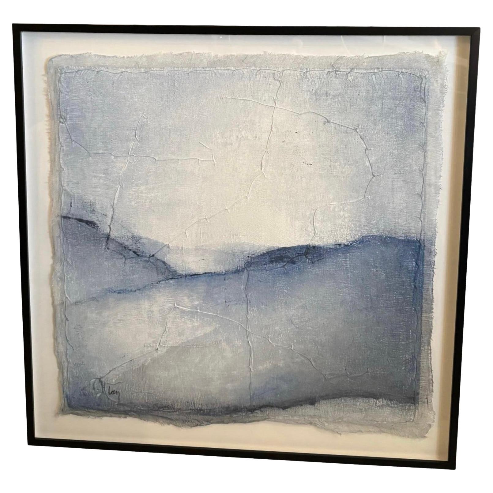 Artist Diane Petry Textured Canvas Acrylic Painting, Belgium, Contemporary