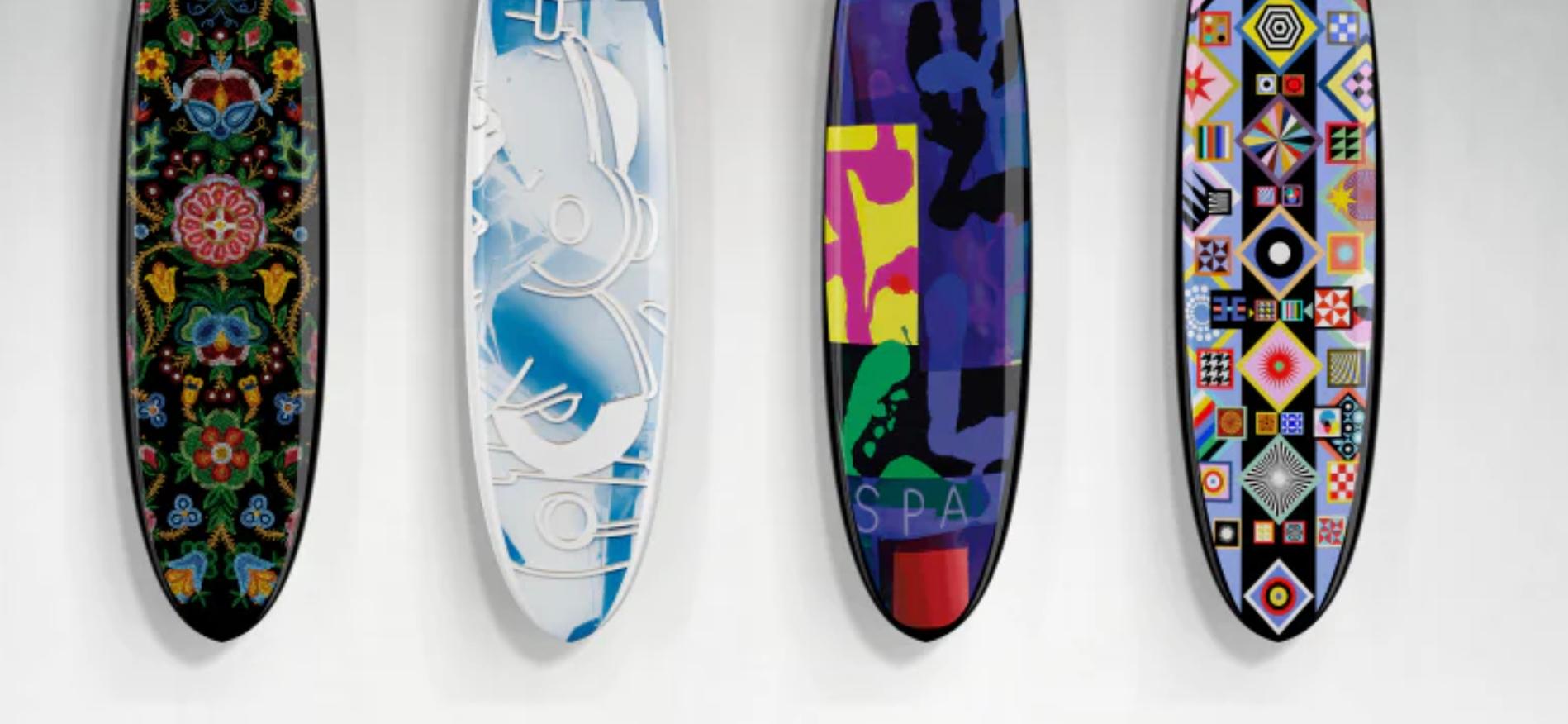 Artist Edition Limited Edition Surf Board by Graham Gillmore for Beau Lake In Excellent Condition For Sale In Rhinebeck, NY