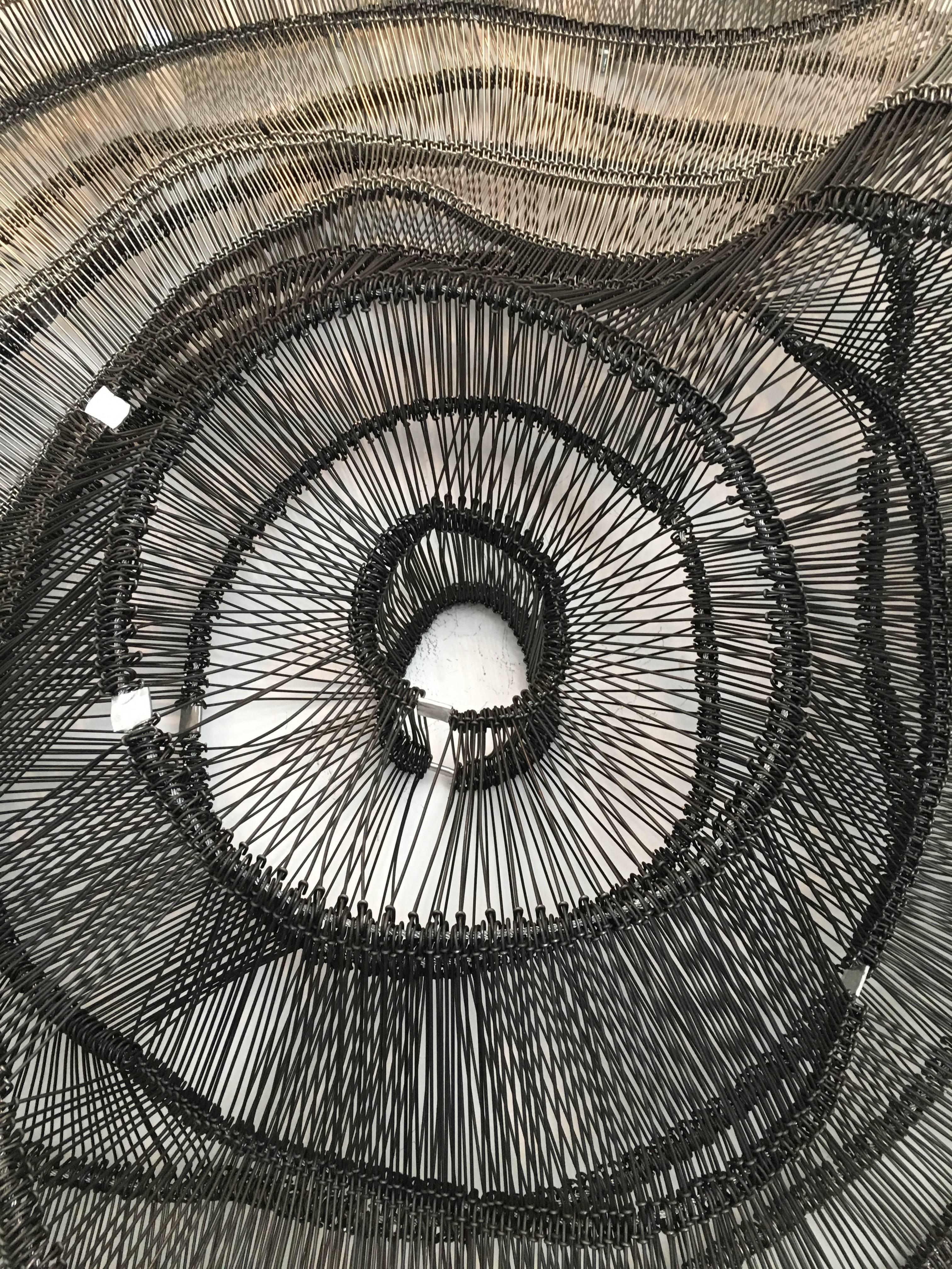 Artist Eric Gushee Emergence Series Woven Wire Wall Sculpture In Excellent Condition In Chicago, IL
