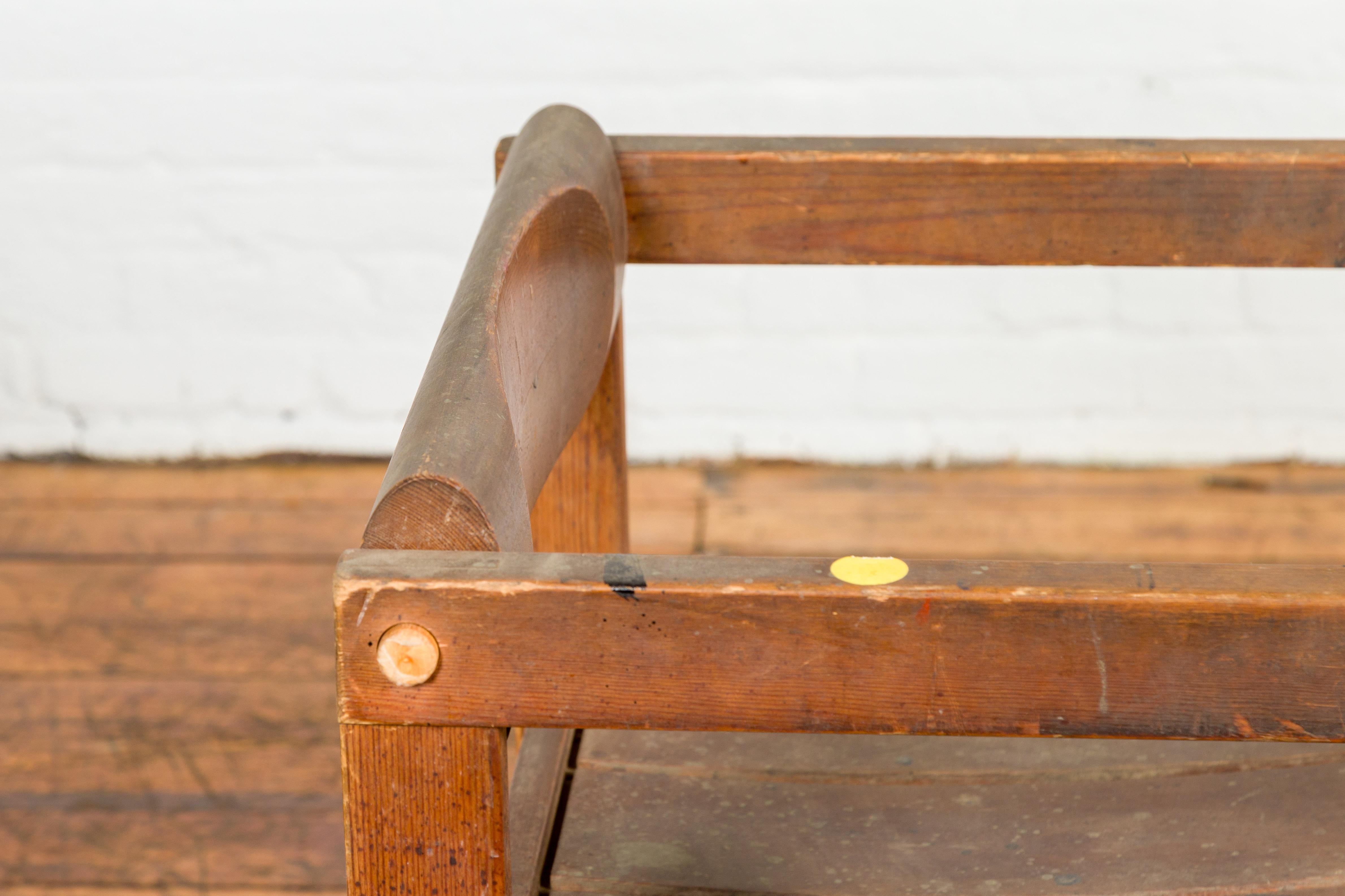 Chaise de bureau vintage de style industriel avec caractère rustique par un artiste en vente 3