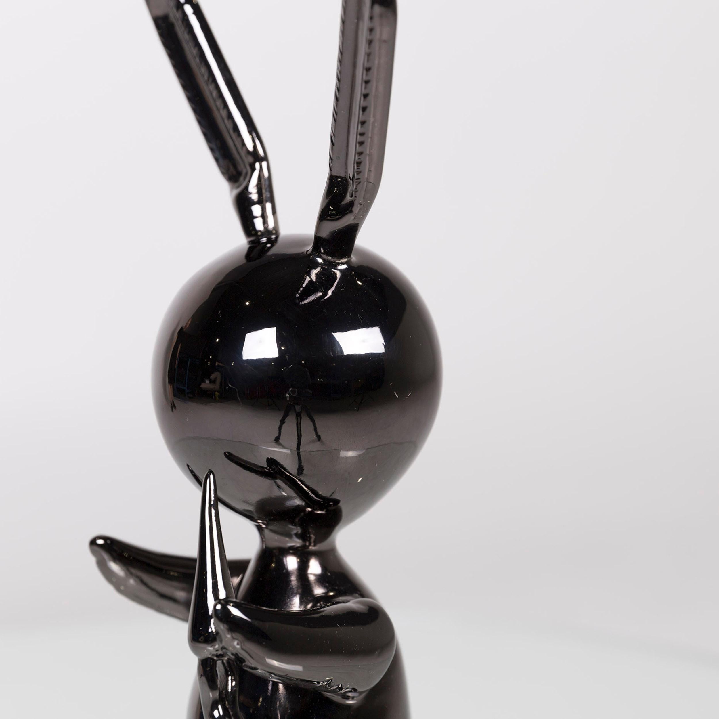 Metal Artist Jeff Koons Black Rabbit Limited Edition 348/500 Zinc Alloy with OVP