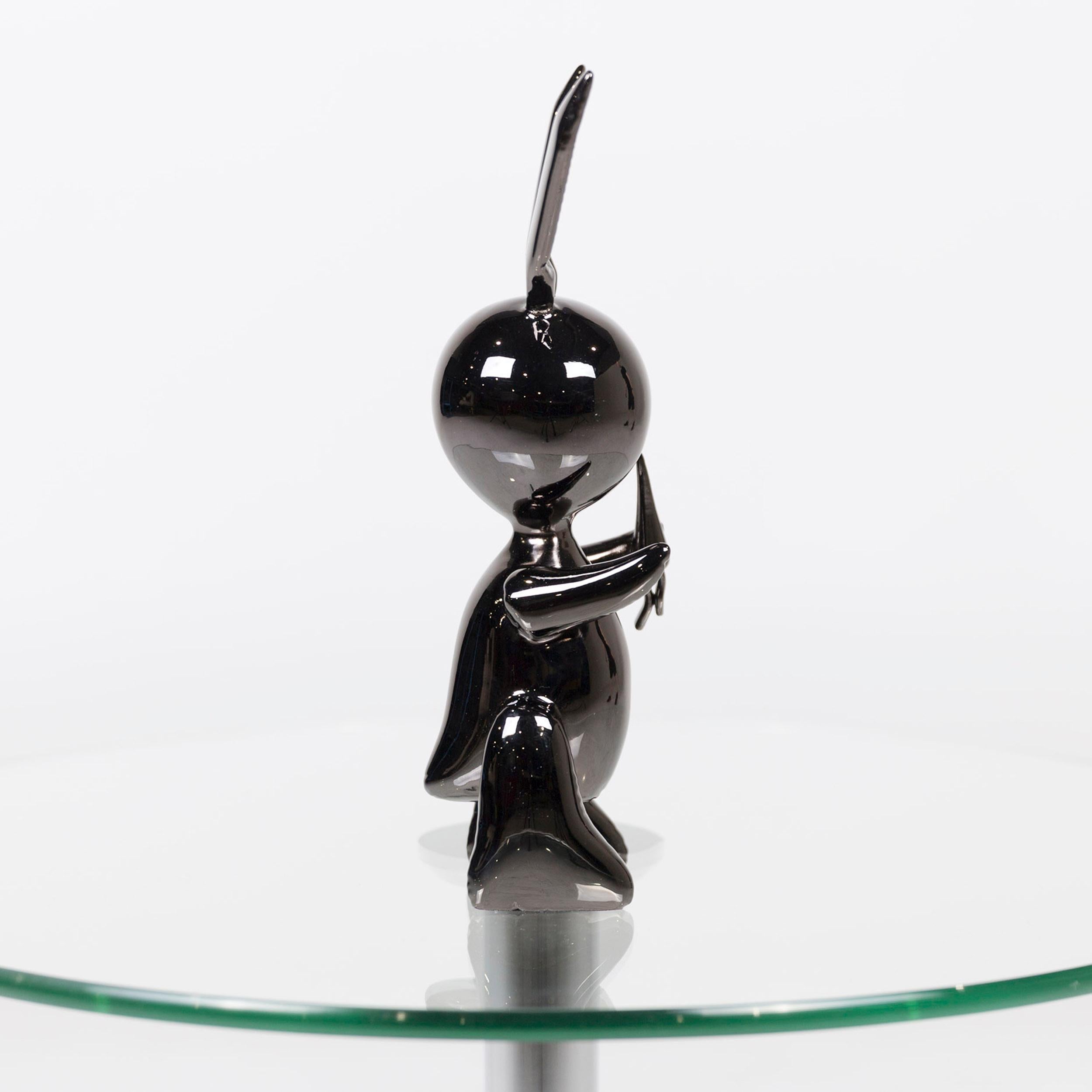 Artist Jeff Koons Black Rabbit Limited Edition 348/500 Zinc Alloy with OVP 3