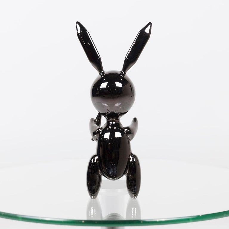 Artist Jeff Koons Black Rabbit Limited Edition 348/500 Zinc Alloy with OVP at 1stdibs