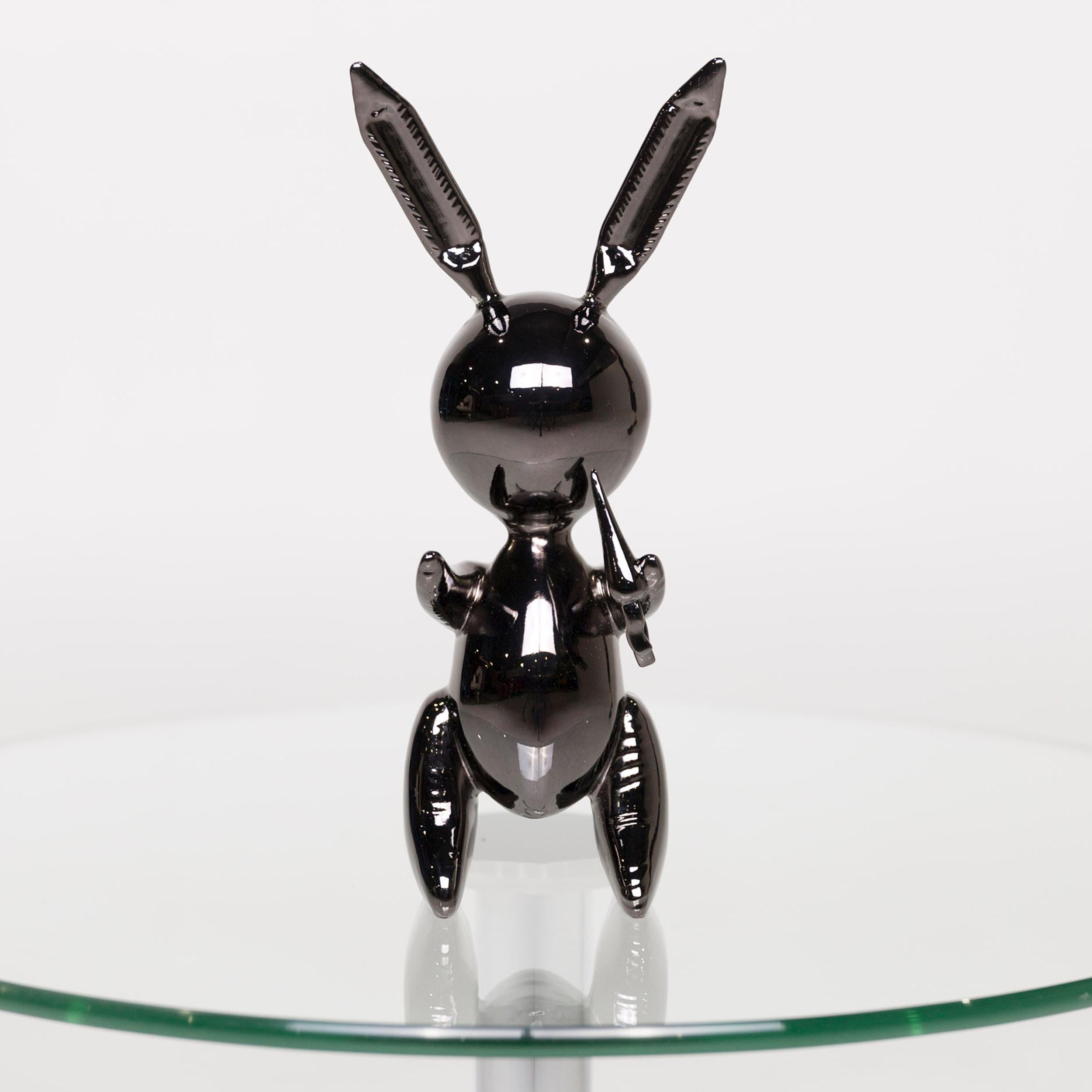 European Artist Jeff Koons Black Rabbit Limited Edition 348/500 Zinc Alloy with OVP
