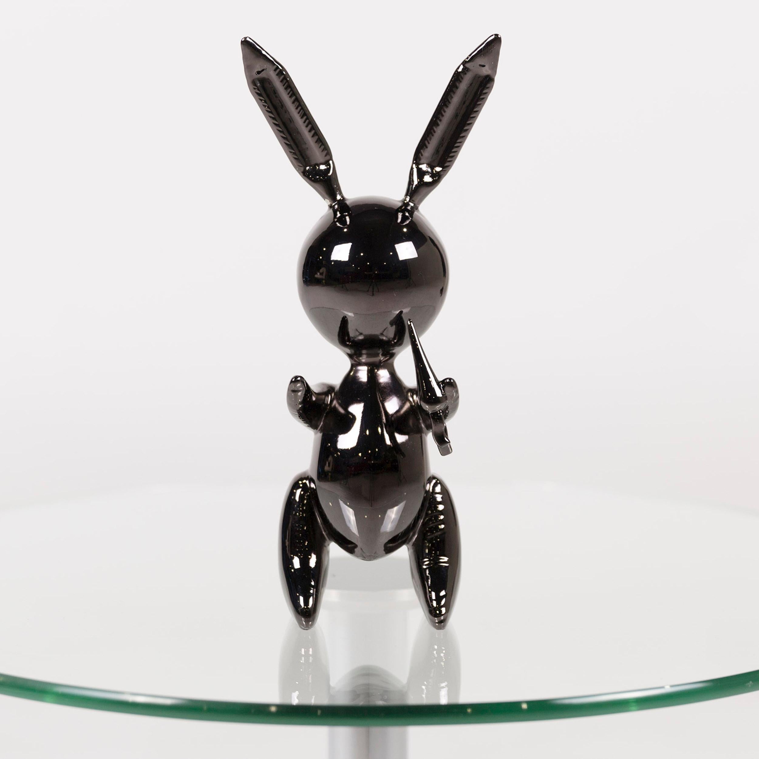 Alliage en zinc lapin noir avec OVP de l'artiste Jeff Koons, Édition limitée 348/500 1