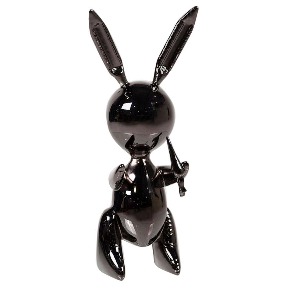 Artist Jeff Koons Black Rabbit Limited Edition 348/500 Zinc Alloy with OVP