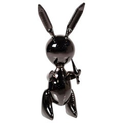 Artist Jeff Koons Black Rabbit Limited Edition 348/500 Zinc Alloy with OVP