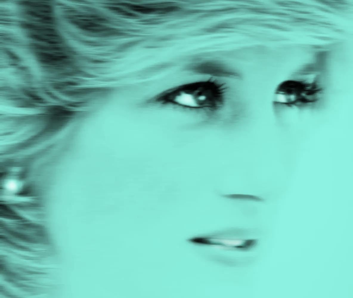 artist known as BATIIK  Portrait Photograph - The Turquoise Princess Lady Diana by BATIK 