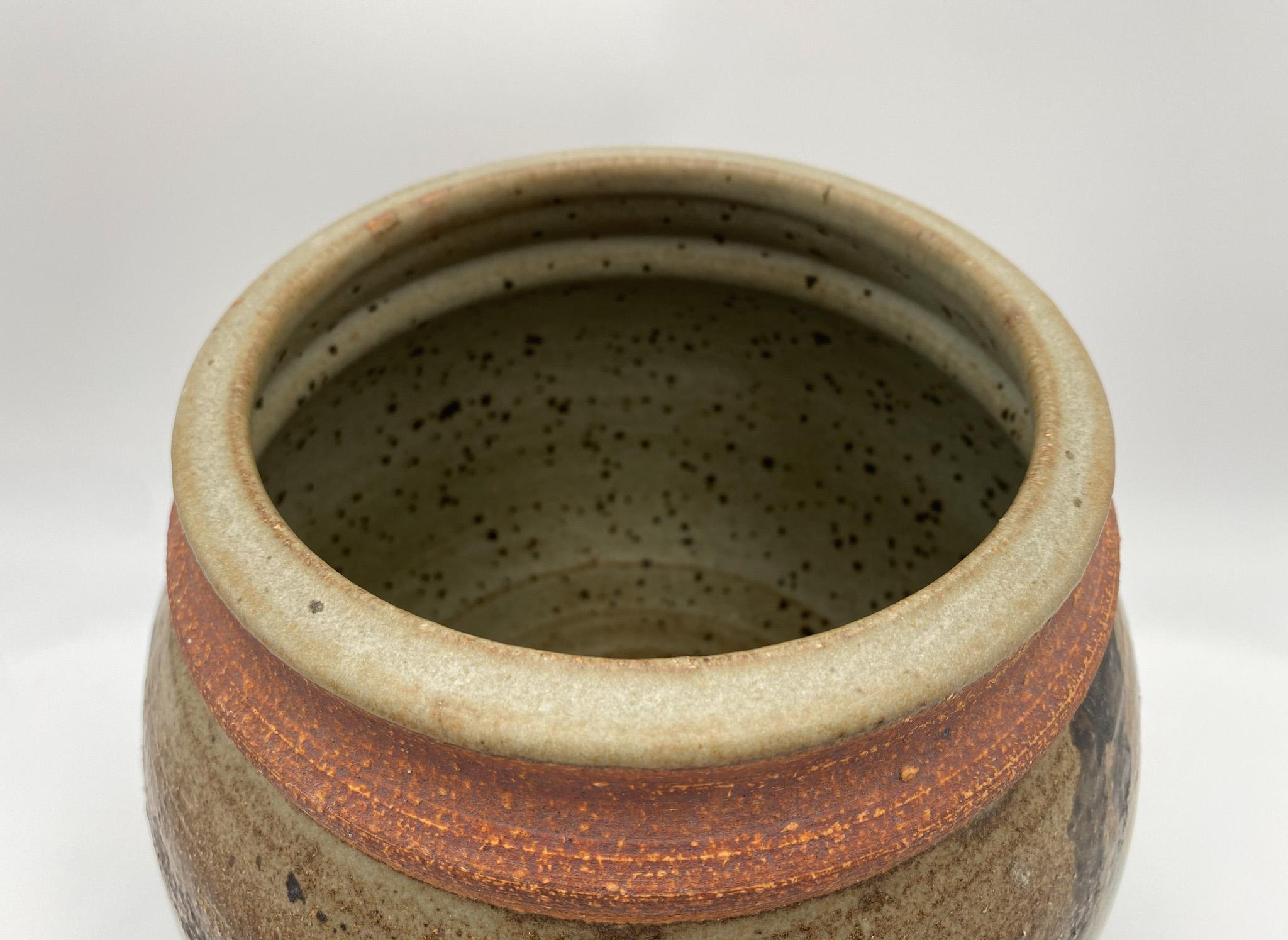 American Artist Made Ceramic Vase Signed 