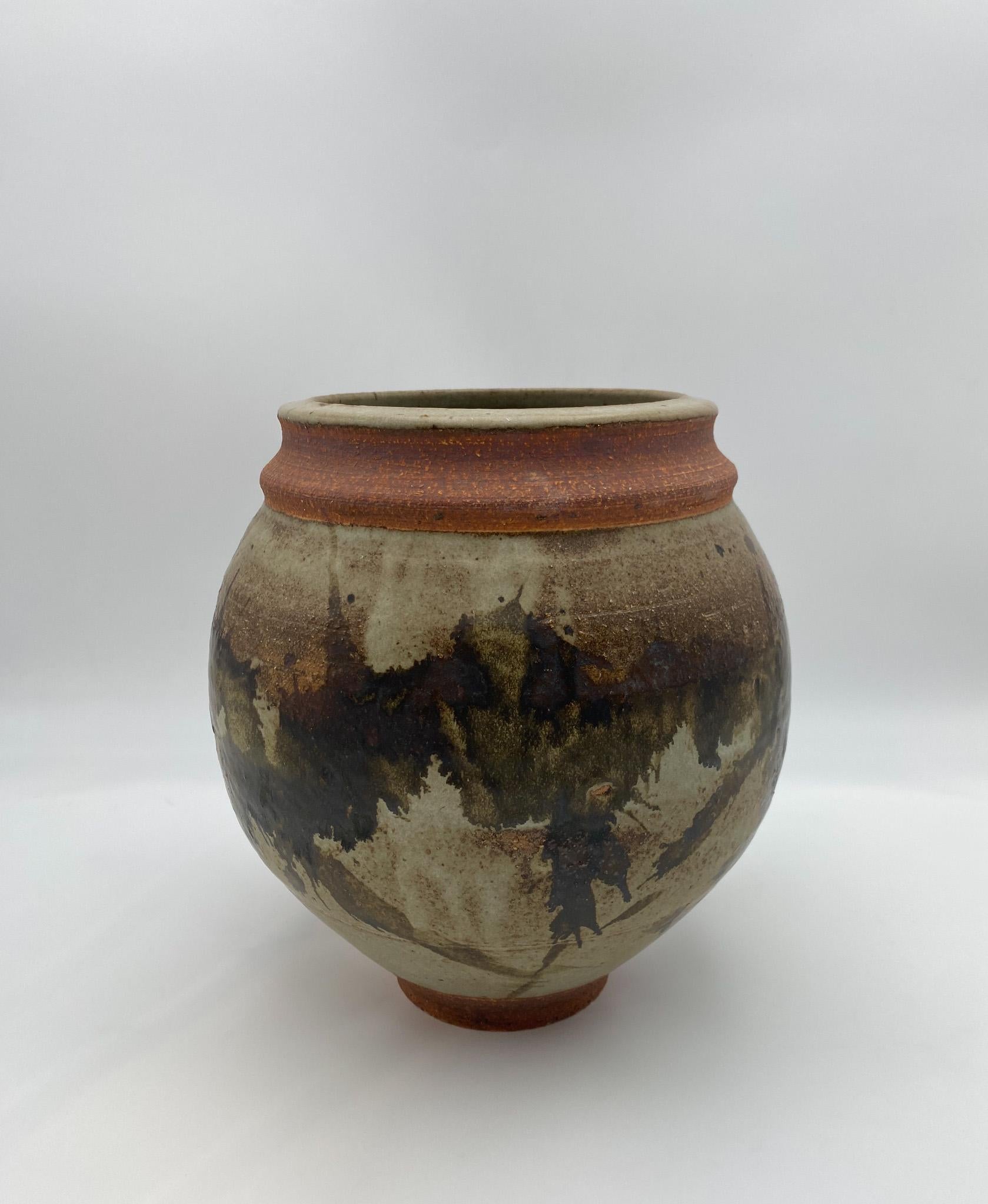 Artist Made Ceramic Vase Signed 
