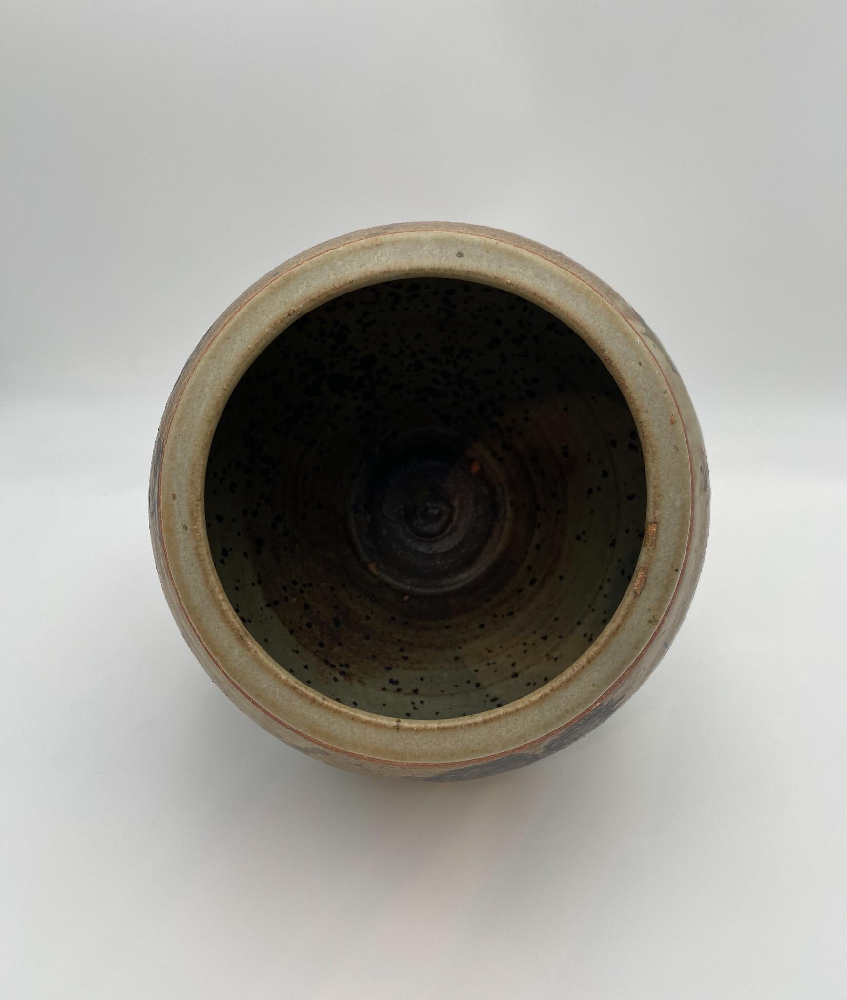 Artist Made Ceramic Vase Signed 