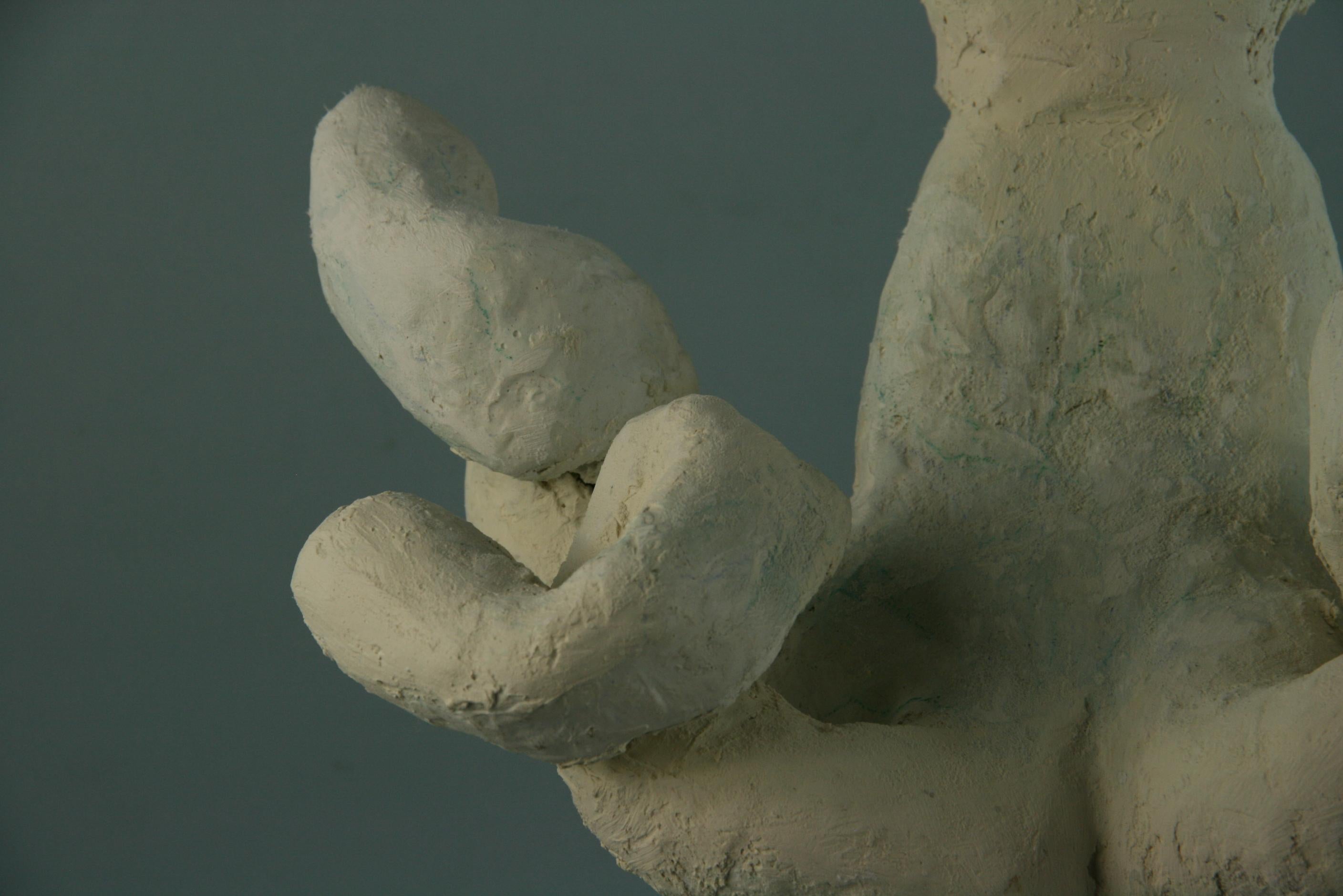Große, vom Künstler gemacht  Medusa-Skulptur aus Gips im Angebot 7
