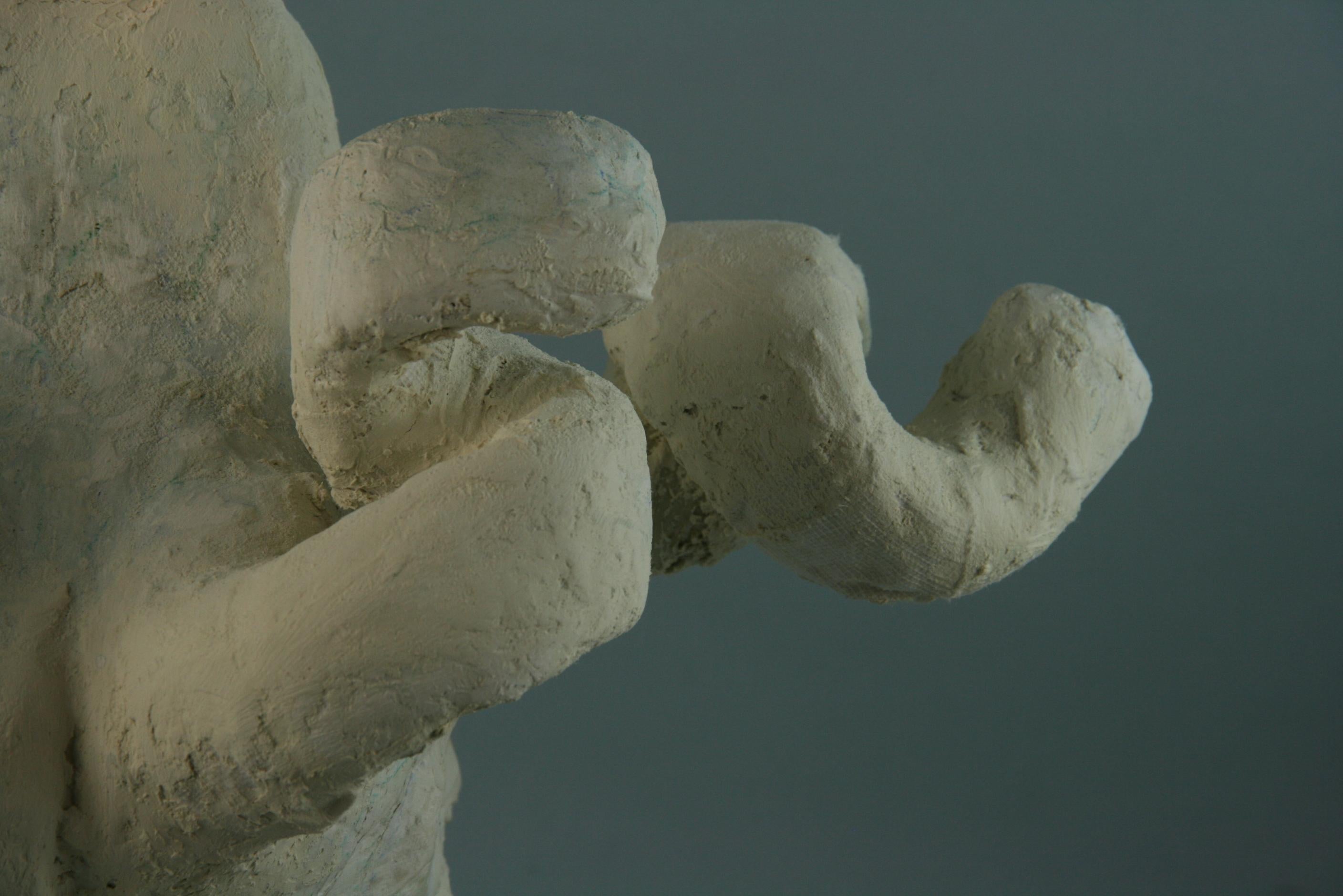 Große, vom Künstler gemacht  Medusa-Skulptur aus Gips im Angebot 8