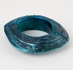 Künstler Mary Oros Electric Blue Acrylharz Stretch-Armband