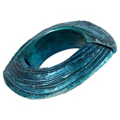 Künstler Mary Oros Electric Blue Acrylharz Stretch-Armband