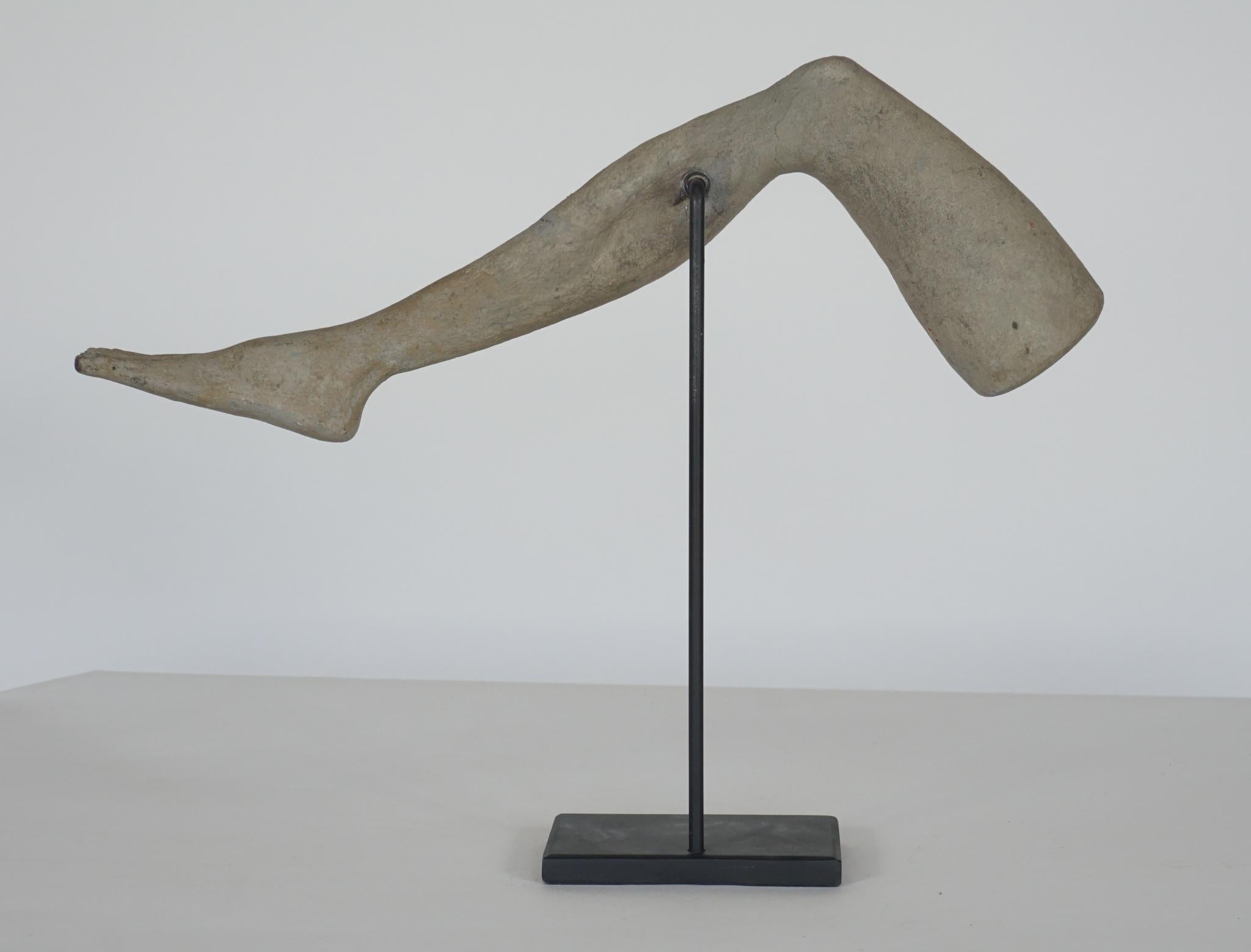 Hand-Carved Artist Model of Revolving Leg For Sale