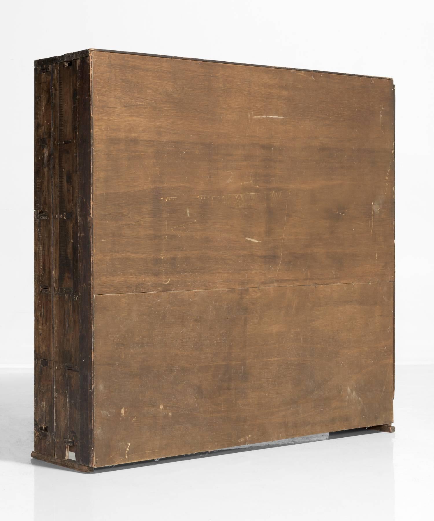 Artist Pigment Drawers, France, circa 1820 In Distressed Condition In Culver City, CA