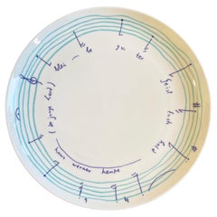 Künstlerteller Nr. 6 von Hans Werner Henze, Komponist, für Rosenthal, Deutschland, 1970er Jahre
