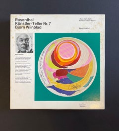 Künstlerteller Nr. 7 von Bjørn Wiinblad für Rosenthal, Mitte des Jahrhunderts, 1970er Jahre Deutschland